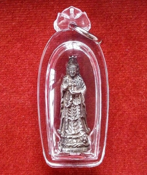 เจ้าแม่กวนอิม เนื้อเงิน หลวงพ่อเปิ่น วัดบางพระ จารใต้ฐาน ปี35...เคาะเดียวแดง...