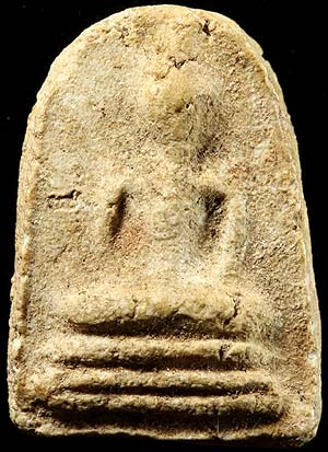 *พระผงกรุวัดเงินคลองเตย กทม.พิมพ์เล็บมือสมาธิ ฐานสามชั้น*