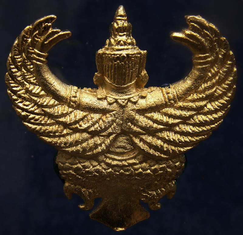 สวยดั่งทอง...พญาครุฑ พิธียกครุฑพ่าห์ ศาลจ.เบตง พ.ศ. 2555 เนื้อทองเหลืองกะไหล่ทองลงยา (19)