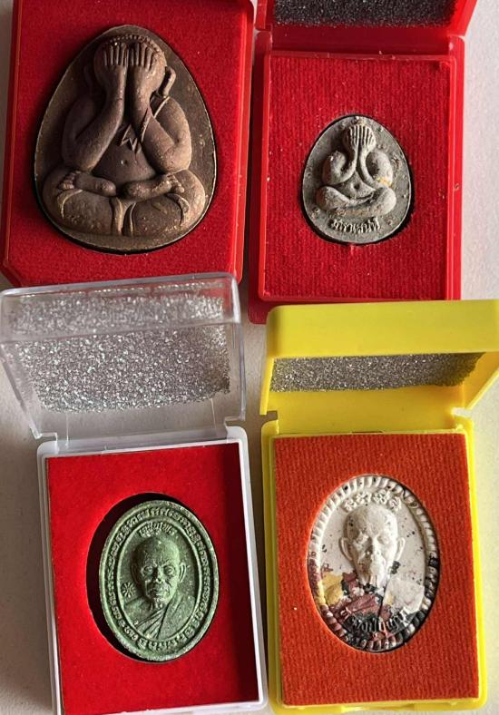 ชุดพระผง พระปิดตา คละเกจิ หลวงพ่อพัฒน์ หลวงปู่โต๊ะ หลวงปู่หมุน หลวงปู่บุญมา รับพระ 14 องค์