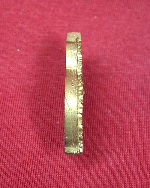 เหรียญหล่อเสมา รุ่น๑ หลวงพ่อลำเจียก วัดศาลาตึก จ.นครปฐม เนื้อฝาบาตร