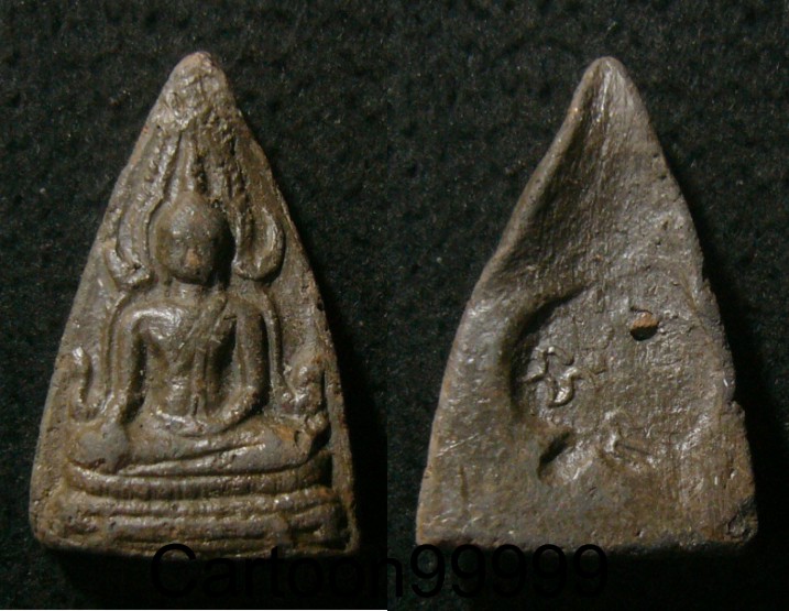 พระพุทธชินราช เนื้อดินเคลือบแล็กเกอร์ หลังใบโพธิ์ครับ เปิดเบาๆ ครับผม