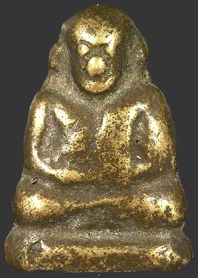 รูปเหมือนครึ่งซีก เนื้อทองเหลืองเก่า