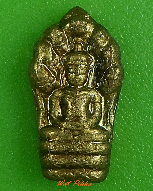 พระปรกใบมะขามหลวงพ่อนาค วัดมะม่วง ตราด .3885.