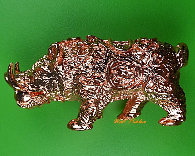 หมูทองแดงคาบแก้วหลวงพ่อพิเชฐ วัดโคกหม้อ ลพบุรี  .4001.