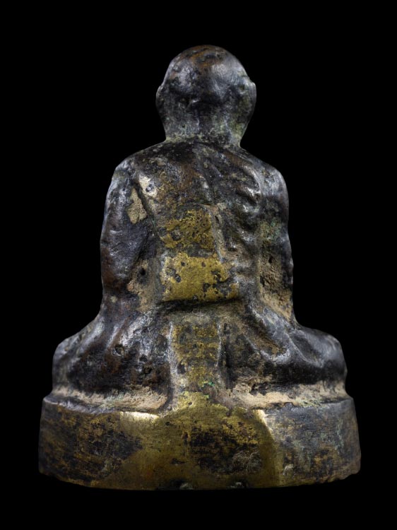 รูปเหมือนหลวงพ่อรุ่ง  วัดท่ากระบือ เนื้อทองเหลือง ปี2510