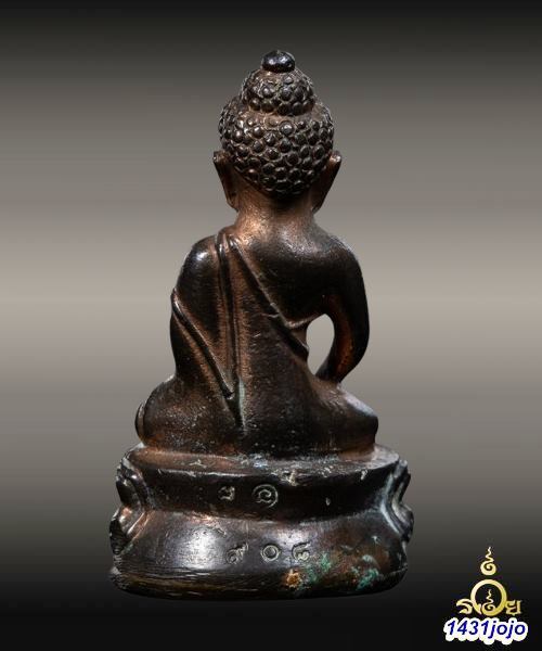 พระกริ่งหลวงพ่อเกษม เขมโก รุ่นมงคลเกษม 60 พรรษาเนื้อนวโลหะแก่ทองคำกลับดำปี36