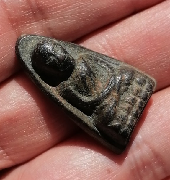 หลวงพ่อทาบ​ พิมพ์หลวงปู่ทวดหลังยันต์อุ​ วัดกระบกขึ้นผึ้ง​ จ.ระยอง​ ปี​ 2505​ เคาะเดียว   