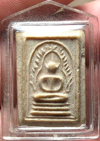 *พระผงมฤคทายวัน ปี๒๔๖๖ พิมพ์พุทธชินราชเล็ก หลังเรียบ หลวงปู่นาค วัดหัวหิน ปลุกเสก*