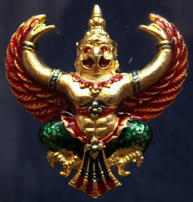 สวยดั่งทอง...พญาครุฑ พิธียกครุฑพ่าห์ ศาลจ.เบตง พ.ศ. 2555 เนื้อทองเหลืองกะไหล่ทองลงยา (6)