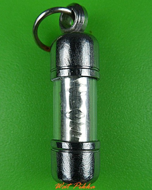 ตะกรุดเงินมหาเพชรหลีก อาจารย์อุ้ย เก้ายอด สำนักสักยันต์เก้ายอด อุบลราชธานี .4236.