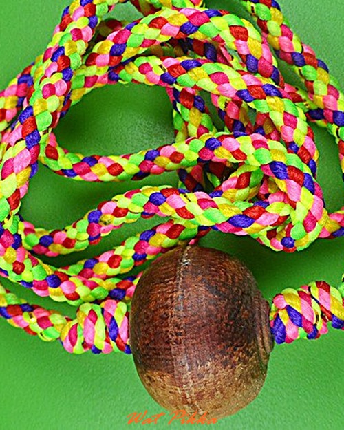 ลูกประคำโทนไม้พญางิ้วดำ หลวงปู่สิงห์ วัดบ้านขี้เหล็ก ศรีสะเกษ .4244.