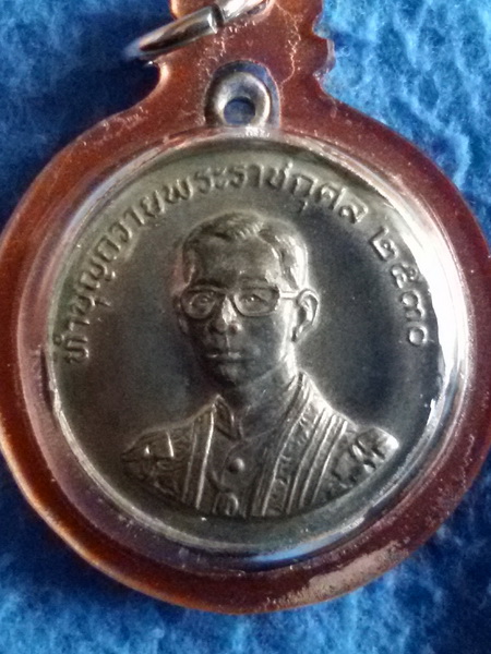 เหรียญพระเจ้าอยู่หัว หลวงพ่อฤาษีลิงดำ วัดท่าซุง จ. อุทัยธานี