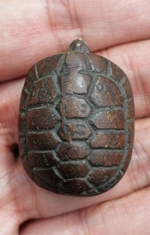 เต่าหล่อโบราณ​ ตัวใหญ่​ มีน้ำหนัก​ ไม่ทราบที่ เคาะเดียว  