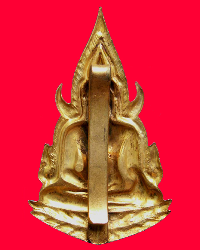 เก่าเก็บ...กะไหล่แห้ง !! แหนบพระพุทธชินราช วัดใหญ่ พิษณุโลก กะไหล่ทองเก่า สูง 4 ซ.ม. ตอกโค้ด (2)