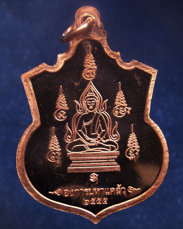 2.เหรียญ 2 มหาราช หลังยันต์องการมหาแคล้ว สมทบทุนสร้าง ร.พ. 84 พรรษามหาราช พ.ศ. 2555 เนื้อทองแดงขัดเง