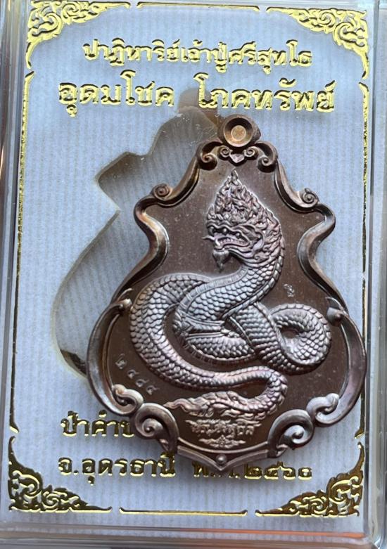 เหรียญปาฏิหาริย์เจ้าปู่ศรีสุทโธ รุ่น อุดมโขค โภคทรัพย์ ป่าคำชะโนด อำเภอบ้านดุง จ.อุดรธานี ปี 2560 หล