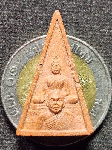 วัดใหม่ปิ่นเกลียว นครปฐม พระผง สามเหลี่ยมพุฒซ้อน หลวงพ่อสมพงษ์ 2541