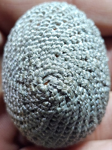  วัดกลางบางแก้ว อ.นครชัยศรี จ.นครปฐม เบี้ยแก้ถักริ้มเงิน หลวงปู่เจือ