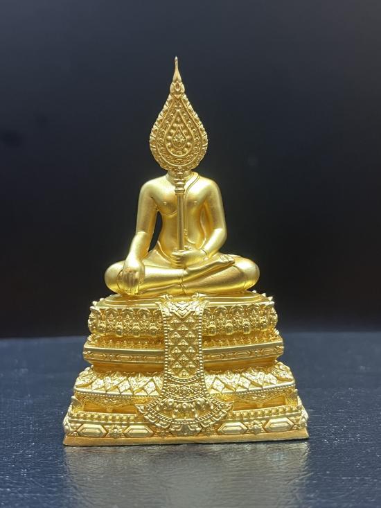 พระชัย(หลังช้าง) เนื้อบรอนชชุบทอง หลวงปู่ยูร วัดหนองป่าหมาก สระแก้ว