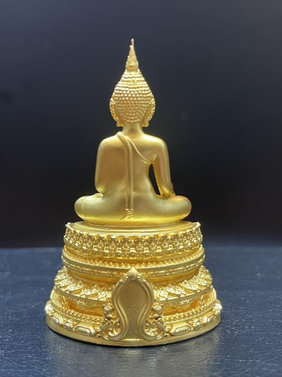 พระชัย(หลังช้าง) เนื้อบรอนชชุบทอง หลวงปู่ยูร วัดหนองป่าหมาก สระแก้ว