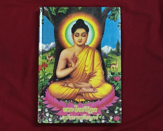 (ปิด189) พระไตรปิฎก ฉบับทางพ้นทุกข์ โดยพระอาจารย์บุญหนา อโสโก 19x26 ซ.ม. ปกแข็ง 482หน้า (มือ2สภาพดี)