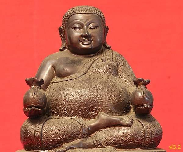 พระบูชาพระสังกัจจายน์ หลวงพ่อเกษม เขมโก ลำปาง ปี 2535 รุ่นบารมี 81