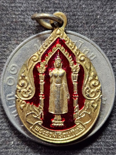 วัดพระปฐมเจดีย์ จ.นครปฐม เหรียญพระร่วงโรจน์ฤทธิ์  หลังพระประจำวัน