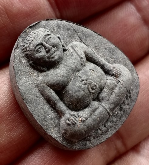 พระสังกัจจายน์ เนื้อผงใบลาน หลวงพ่อแพ วัดพิกุลทอง จ.สิงห์บุรี กล่องเดิมๆ เคาะเดียว  