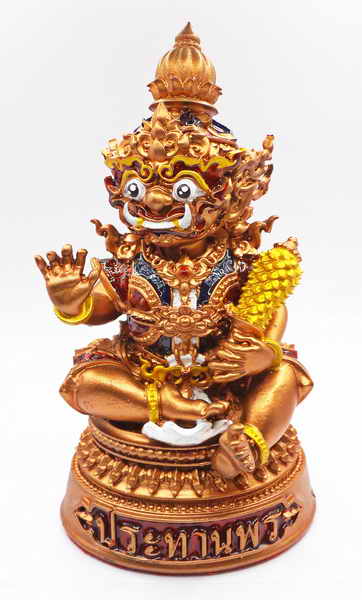 จ้าวกุเวร ประทานพร ขนาด 5.5 นิ้ว กายนาค ลงยาราชาวดีเต็มสูตร หมายเลข 118 หลวงพ่อพัฒน์  วัดห้วยด้วน จ.