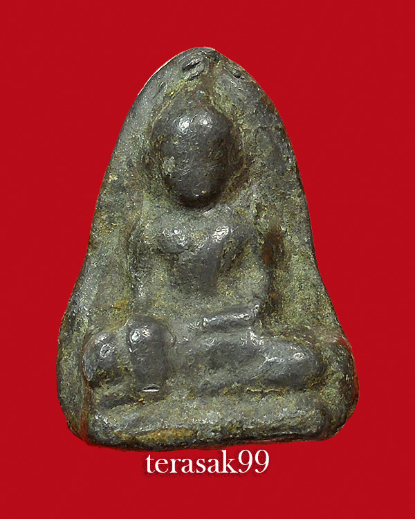 พระตะไกรหน้ามงคล กรุวัดตะไกร จ.อยุธยา เนื้อชิน