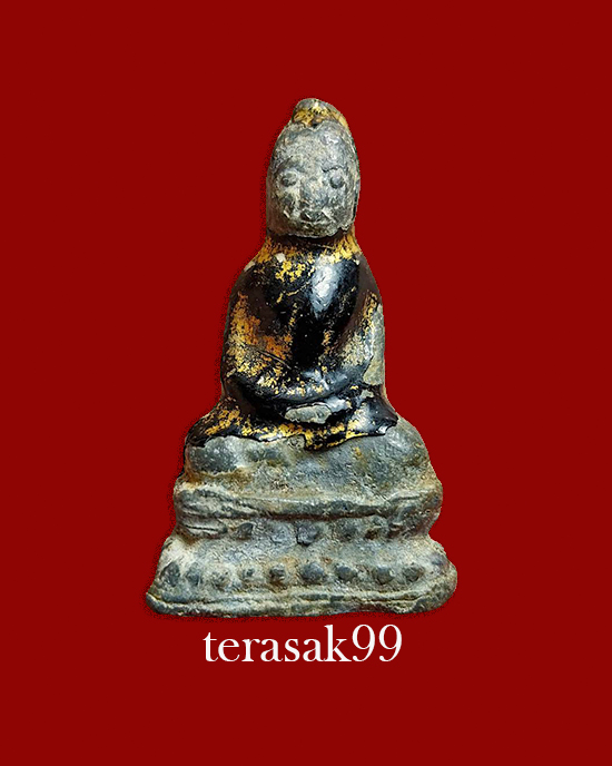 พระแก้บนเนื้อชินตะกั่ว ลงรักปิดทองเก่ายุครัตนโกสินทร์ อายุเป็นร้อยปี (1)