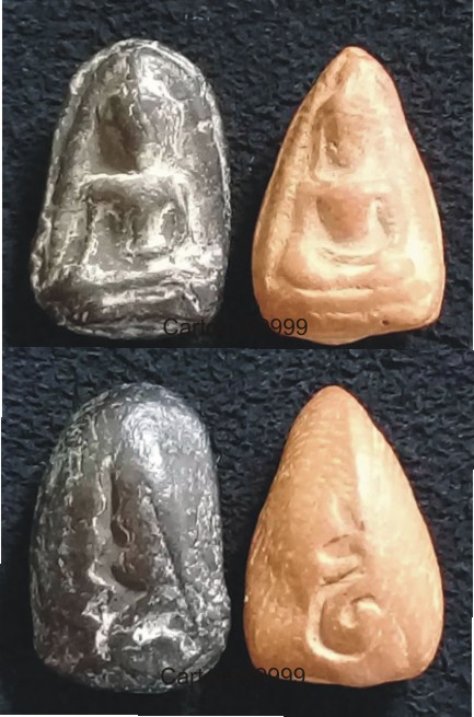 จิ๋ว-แจ๋ว แพ็คคู่ครับ พระเม็ดน้อยหน่า หลังอุ กรุวัดศาลาปูน อยุธยาครับ อีก ๑ สุดยอดประสบการณ์ครับ   