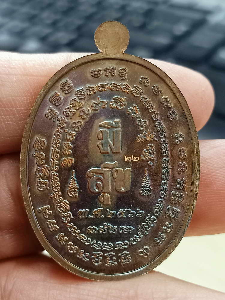 4-795 เหรียญมีสุข หลวงปู่โต๊ะ ออกวัดถ้ำสิงโตทอง ราชบุรี 2566 กล่องเดิม