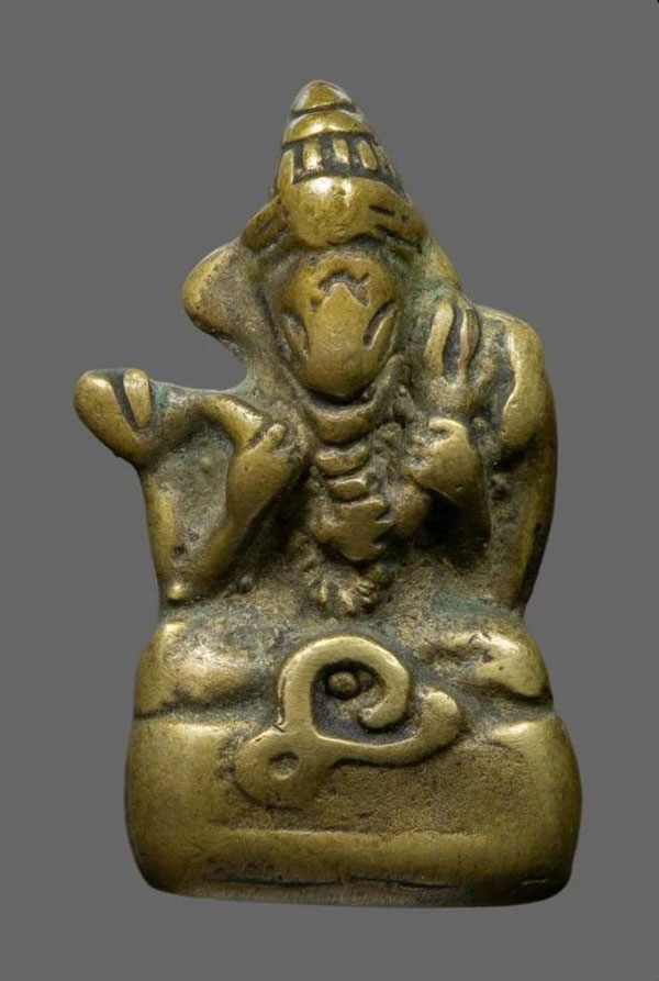 รูปหล่อโบราณพระพิฆเนศ หลวงพ่ออิ่ม วัดหัวเขา จ.สุพรรณบุรี