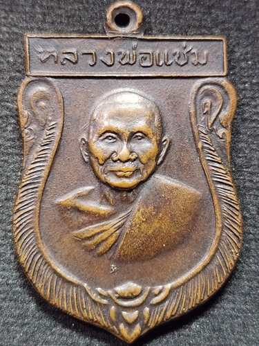 วัดดอนยายหอม นครปฐม เหรียญเสมาหลวงพ่อแช่ม  หลังยันต์  ปี2516