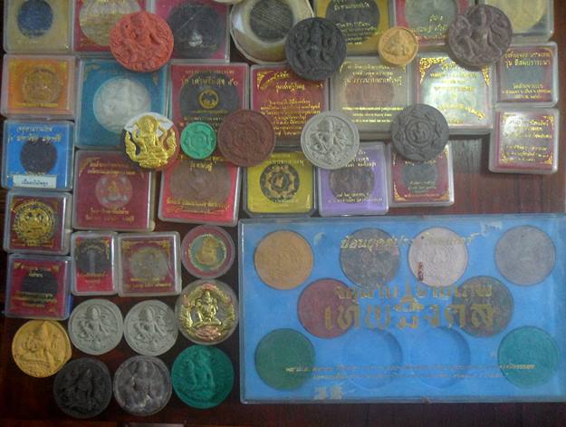 องค์พ่อจตุคามรามเทพ หลากหลายรุ่น หลากหลายวัด ชุด100องค์ เคาะเดียวแดง