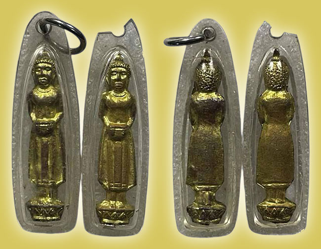 รูปหล่อปั๊มอุลตร้าแมน หลวงพ่อแก่นจันทร์ วัดช่องลม ราชบุรี ทีเดียว 2 องค์