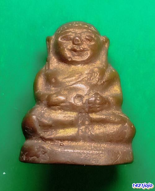 รูปหล่อพระสังกัจจายย์ เนื้อทองผสมเก่ามีอายุ ไม่ทราบที่ครับ