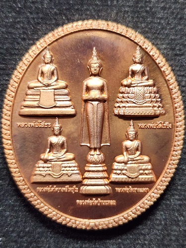 วัดไร่ขิง นครปฐม เหรียญพระพุทธปัญจภาคีวารีปาฏิหาริย์ วิสาขะ พุทธบูชา ปี 2553