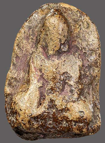 *พระเม็ดบัว (เม็ดน้อยหน่า) เนื้อดิน กรุวัดพระแก้ว กำแพงเพชร*