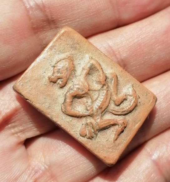 หนุมานเนื้อดิน หลวงพ่อกวย​ วัดโฆษิตาราม​ จ.ชัยนาท​ ยุคต้น​ เคาะเดียว    