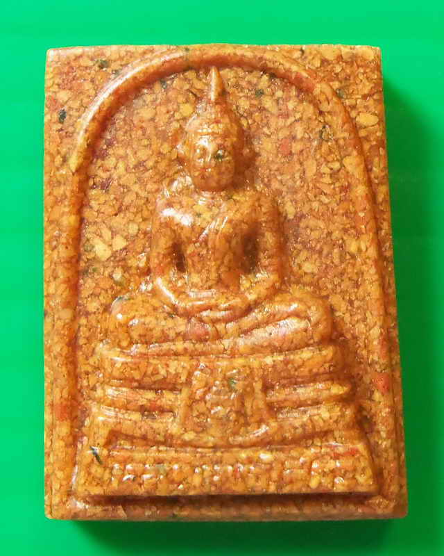 หลวงพ่อโสธรเนื้อกระเบื้องหลังคาโบสถ์หลังเก่าพิมพ์เล็กหลังภปร.