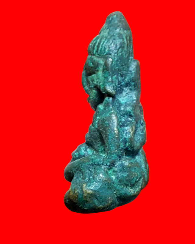 พระอุปคุตอุ้มบาตรรมดำเก่าๆไม่ทราบที่