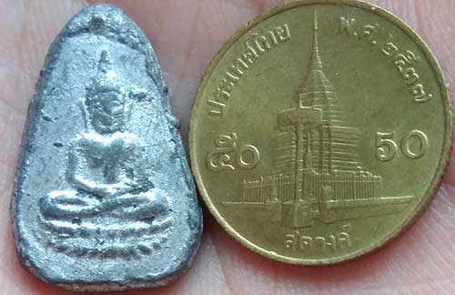 พิมพ์สมาธิ หยดน้ำ เนื้อชินเงิน