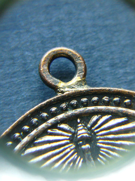 T12.1 เหรียญพระธาตุพนม เนื้อทองแดงรมดำ ห่วงเชื่อม #2