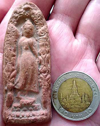 *ลีลาซุ้มแจกันดอกไม้ เนื้อดินเผา หลังจาร*