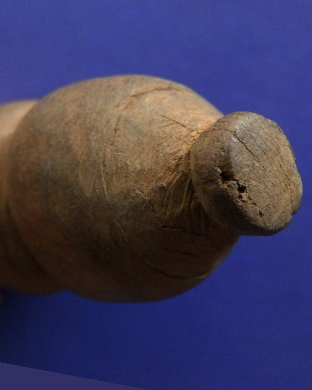 น้ำเต้าไม้แกะ สูง 6.5 ซ.ม. เก่าเก็บหลายสิบปี