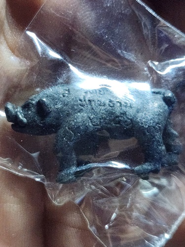 วัดบางนา จ.ปทุมธานี หมูมหาลาภ หมูเขี้ยวตัน ย้อนยุค หลวงพ่อเส็ง รุ่น 113 ปี (รุ่น 2) ปี 2556