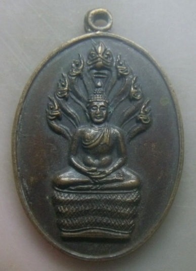 **เบาๆ**เหรียญพระนาคปรก เจ้าคุณนรฯ วัดเทพศิรินทราวาส ปี ๒๕๒๐**หลังยันต์น้ำเต้า ลป.โต๊ะ ปลุกเสก